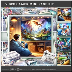 Video Gamer Mini Page Kit