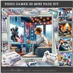 Video Gamer 02 Mini Page Kit