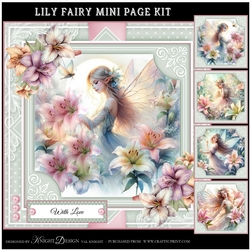 Beautiful Lily Fairy Mini Page Kit