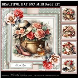 Beautiful Hat Box Mini Page Kit