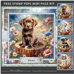 Tree Stump Pups Mini Page Kit
