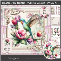 Beautiful Hummingbird 02 Mini Page Kit