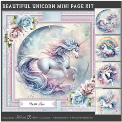 Beautiful Unicorn Mini Page Kit