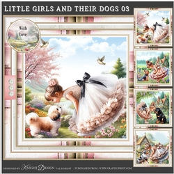 Little Girls And Their Dogs 03 Mini Page Kit