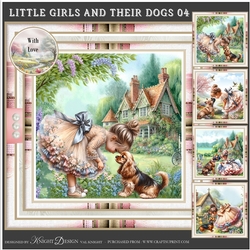 Little Girls And Their Dogs 04 Mini Page Kit