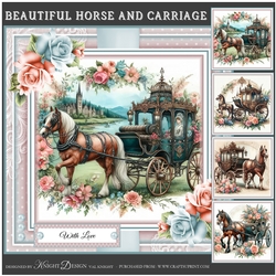 Beautiful Horse And Carriage Mini Page Kit