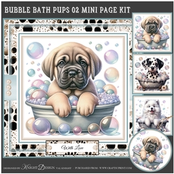 Bubble Bath Pups 02 Mini Page Kit