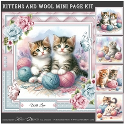 Kittens And Wool Mini Page Kit