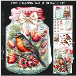 Robin Mason Jar Shaped Mini Page Kit