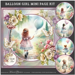 Balloon Girl Mini Page Kit