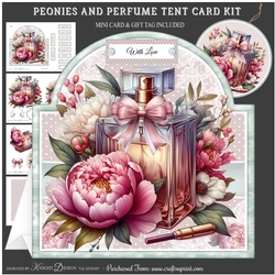Peonies And Perfume Tent Card Kit