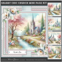 Shabby Chic Church Mini Page Kit