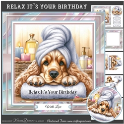 Relax Its Your Birthday Mini Page Kit