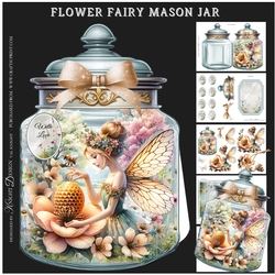 Flower Fairy Mason Jar Mini Page Kit