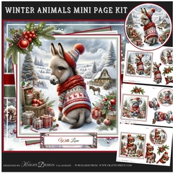 Winter Animals Mini Page Kit