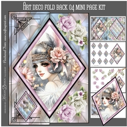 Art Deco Fold Back Card 04 Mini Page Kit