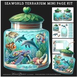 Seaworld Terrarium Shaped Mini Page Kit