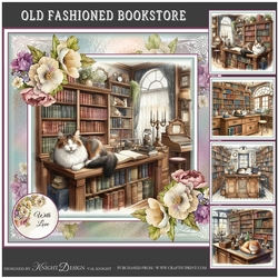Old Fashioned Bookstore Mini Page Kit