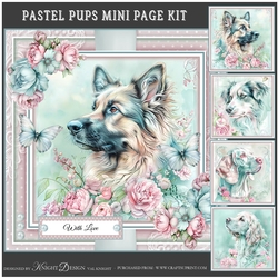 Pastel Pups Mini Page Kit