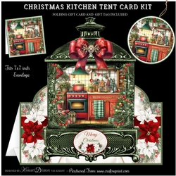 Christmas Kitchen Tent Card Kit