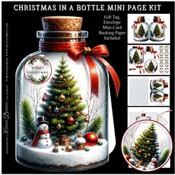 Christmas In A Bottle Mini Page Kit