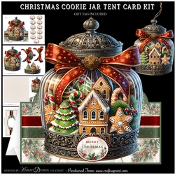 Christmas Cookie Jar Tent Card Kit 