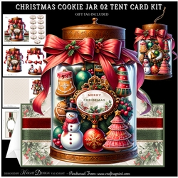 Christmas Cookie Jar 02 Tent Card Kit