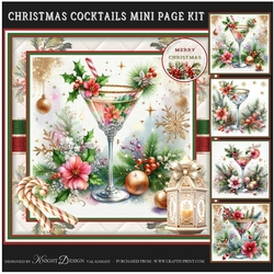 Christmas Cocktails Mini Page Kit