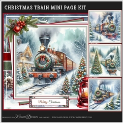 Christmas Train Mini Page Kit