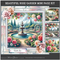 Beautiful Rose Garden Mini Page Kit