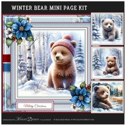 Winter Bear Mini Page Kit