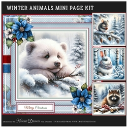 Winter Animals Mini Page Kit