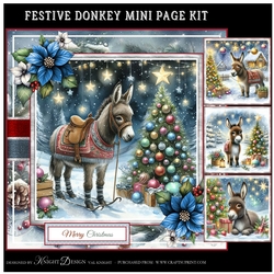 Festive Donkey Mini Page Kit