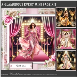 A Glamorous Event Mini Page Kit