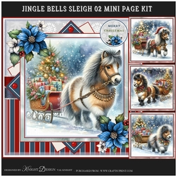 Jingle Bells Sleigh 02 Mini Page Kit
