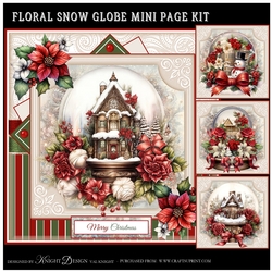 Floral Snow Globe Mini Page Kit