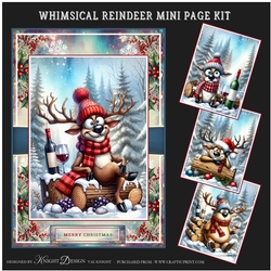 Whimsical Reindeer Mini Page Kit