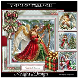 Vintage Christmas Angel Mini Page Kit