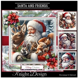 Santa And Friends Mini Page Kit