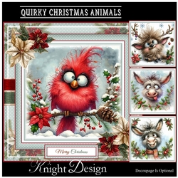 Quirky Christmas Animals Mini Page Kit