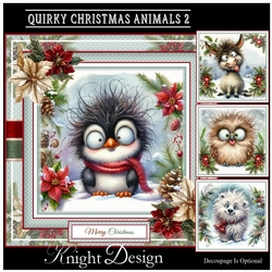 Quirky Christmas Animals 2 Mini Page Kit