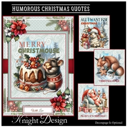 Humorous Christmas Quotes Mini Page Kit
