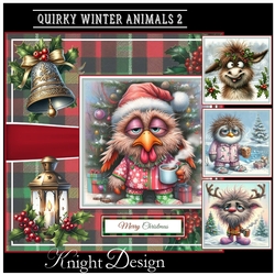 Quirky Winter Animals 2 Mini Page Kit