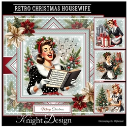 Retro Christmas Housewife Mini Page Kit