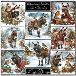 Christmas Robin And Donkey