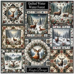 Quilted Winter Forest