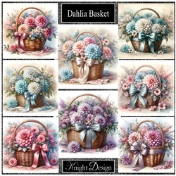 Beautiful Dahlia Basket