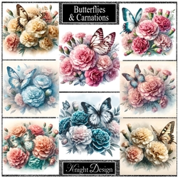 Butterflies & Carnations
