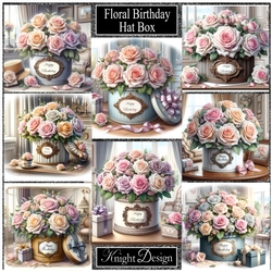 Floral Birthday Hat Box