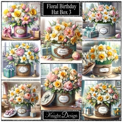 Floral Birthday Hat Box 3